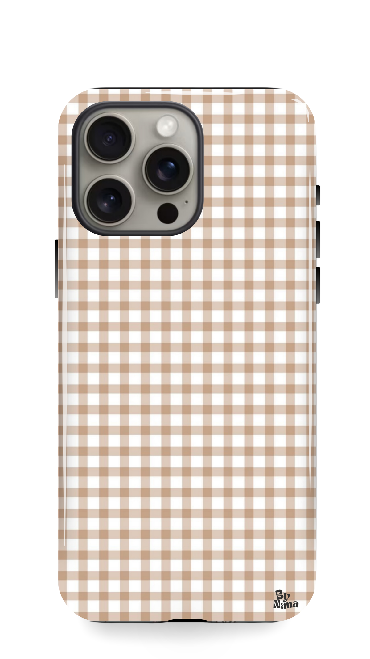 Étui Latte Gingham